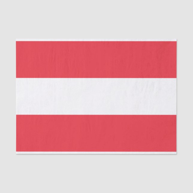 Papier Mousseline Drapeau de l'Autriche Papier Tissu (Recto)