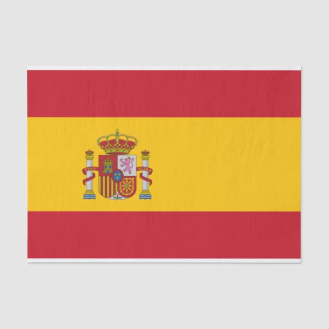 Papier Mousseline Drapeau de l'Espagne Tissu Paper (Recto)