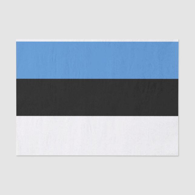 Papier Mousseline Drapeau de l'Estonie Tissus Papier (Recto)