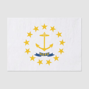 Papier Mousseline Drapeau de l'État de Rhode Island