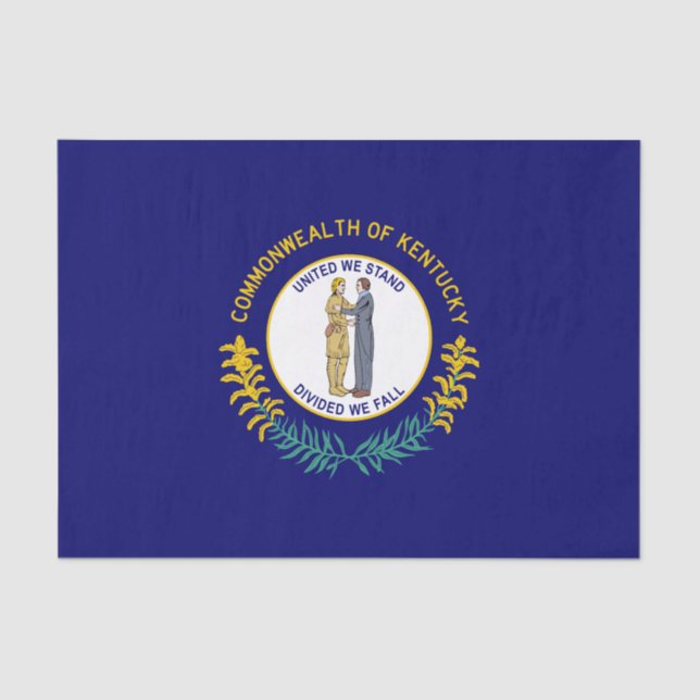 Papier Mousseline Drapeau de l'État du Kentucky (Recto)