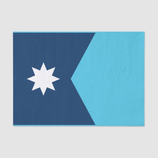 Papier Mousseline Drapeau de l'État du Minnesota (Recto)