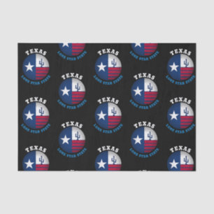PAPIER MOUSSELINE DRAPEAU DE L'ÉTAT LONE STAR DU TEXAS