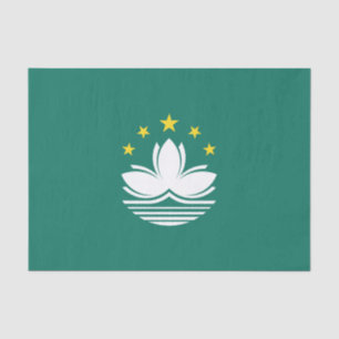 Papier Mousseline Drapeau de Macao