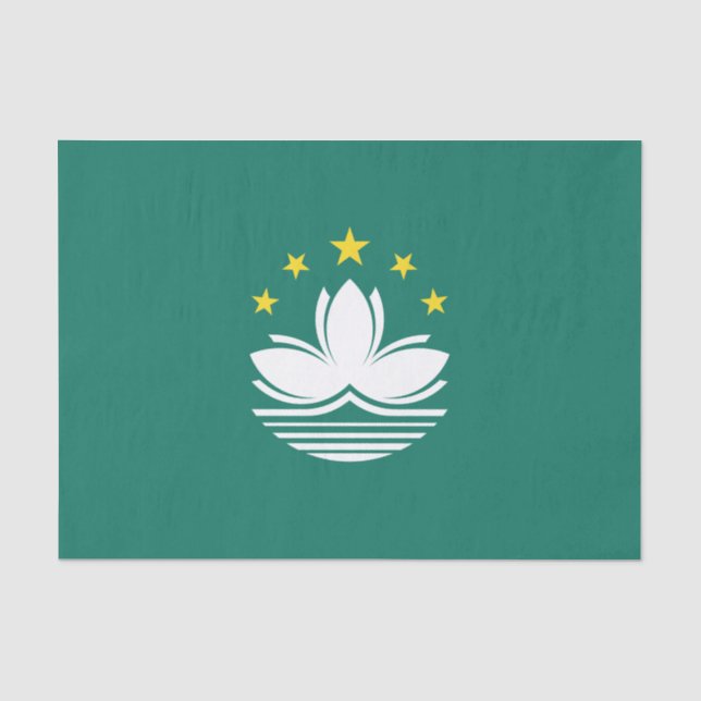 Papier Mousseline Drapeau de Macao (Région chinoise) (Recto)