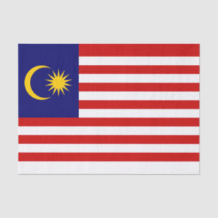 Papier Mousseline Drapeau de Malaisie