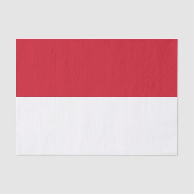 Papier Mousseline Drapeau de Monaco (Recto)