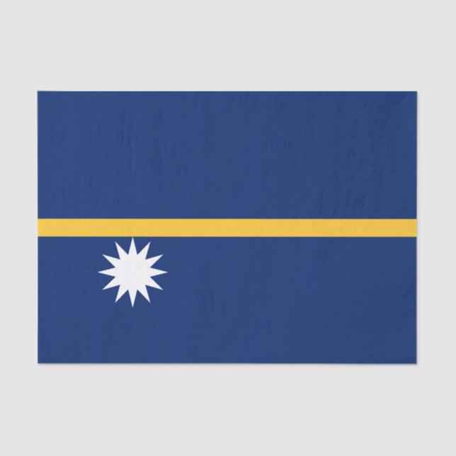 Papier Mousseline Drapeau de Nauru (Recto)