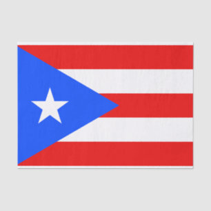 Papier Mousseline Drapeau de Porto Rico