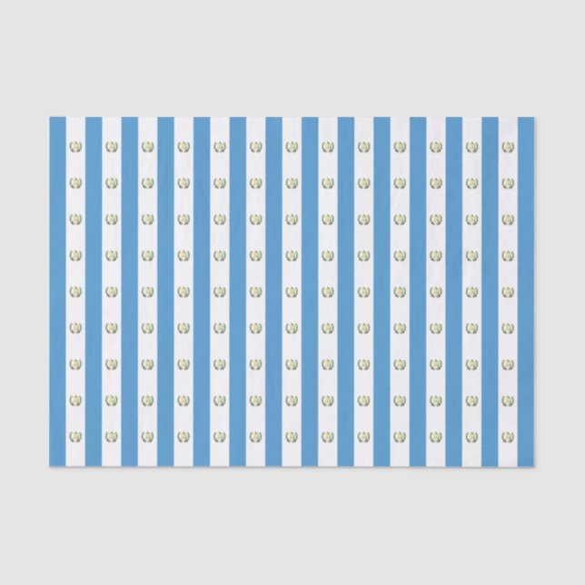 Papier Mousseline Drapeau de République du Guatemala (Recto)