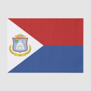 Papier Mousseline Drapeau de Saint-Martin