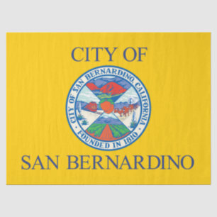 Papier Mousseline Drapeau de San Bernardino (Californie)