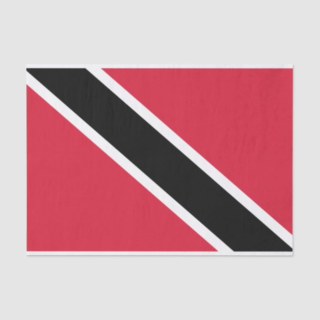 Papier Mousseline Drapeau de Trinité-et-Tobago (Recto)