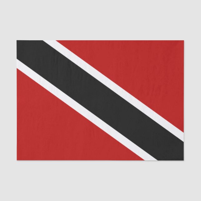 Papier Mousseline Drapeau de Trinité-et-Tobago (Recto)