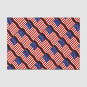 Papier Mousseline Drapeau des États-Unis d'Amérique - grungy