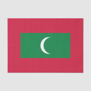 Papier Mousseline Drapeau des Maldives
