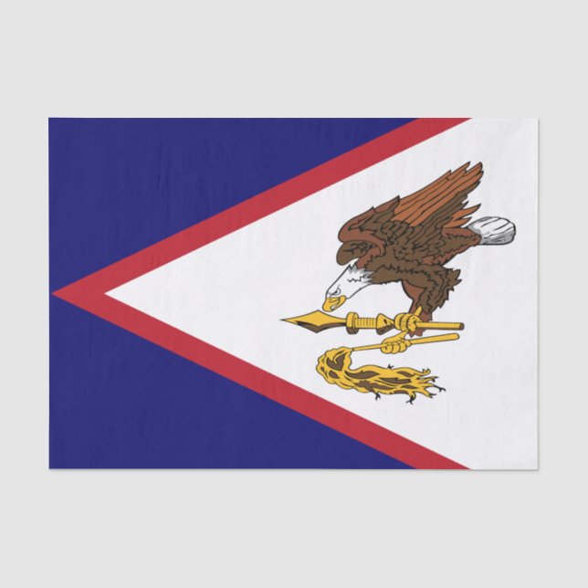 Papier Mousseline Drapeau des Samoa américaines patriotiques (Recto)