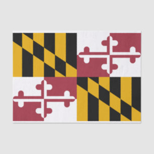 Papier Mousseline Drapeau d'État du Maryland