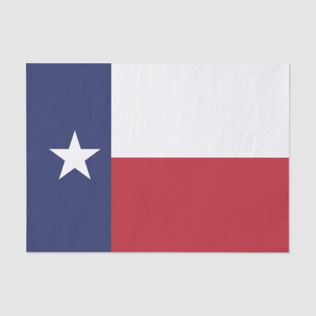 Papier Mousseline Drapeau d'état du Texas (Recto)
