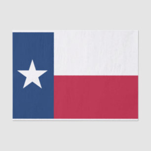 Papier Mousseline Drapeau d'État texan (Texas)