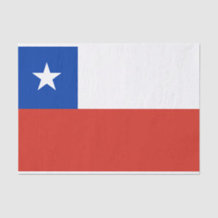 Papier Mousseline Drapeau du Chili