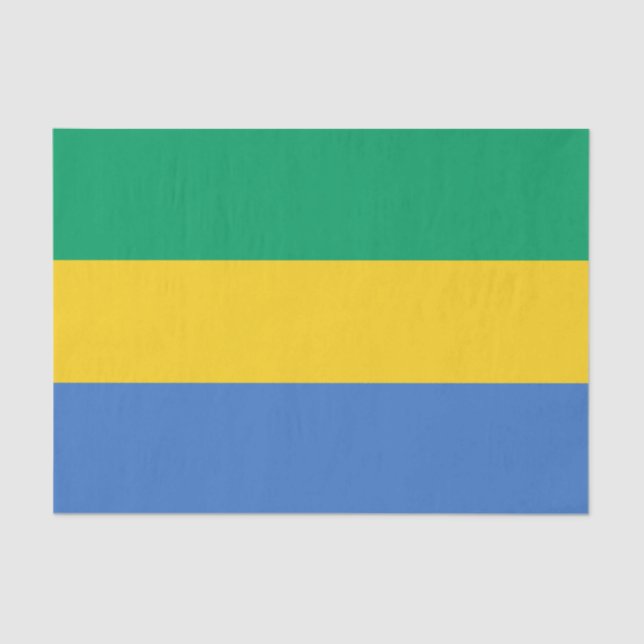 Papier Mousseline Drapeau du Gabon (Recto)