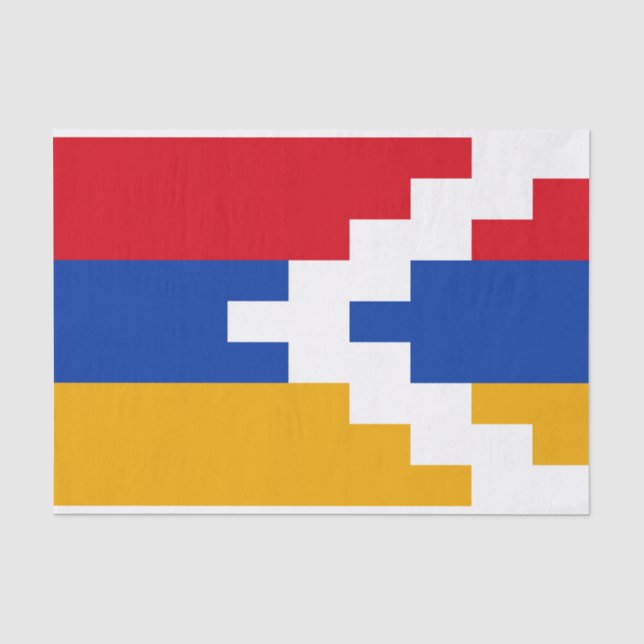 Papier Mousseline Drapeau du Haut-Karabakh (Recto)