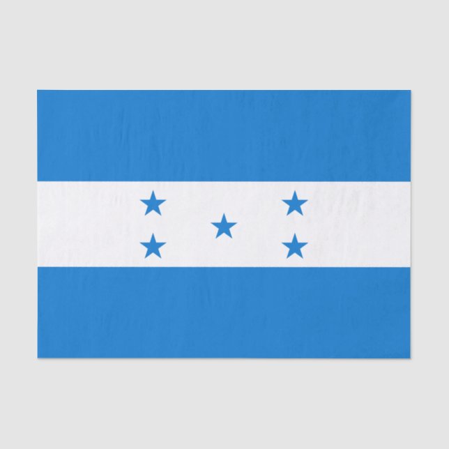 Papier Mousseline Drapeau du Honduras (Recto)