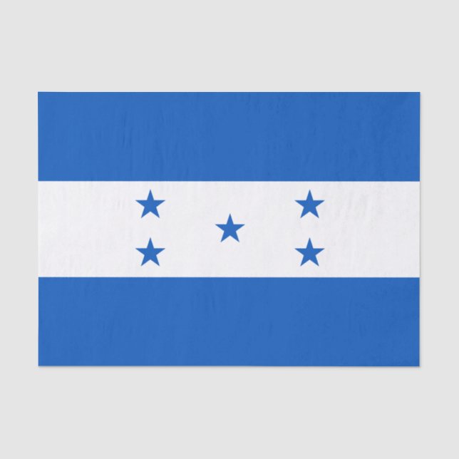 Papier Mousseline Drapeau du Honduras (Recto)