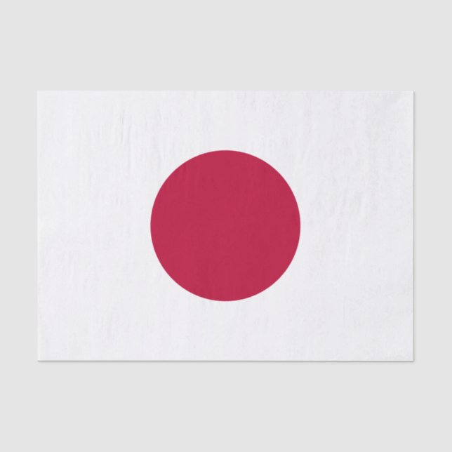 Papier Mousseline Drapeau du Japon (Recto)