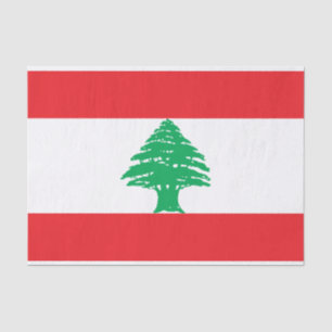 Papier Mousseline Drapeau du Liban