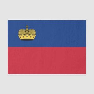 Papier Mousseline Drapeau du Liechtenstein