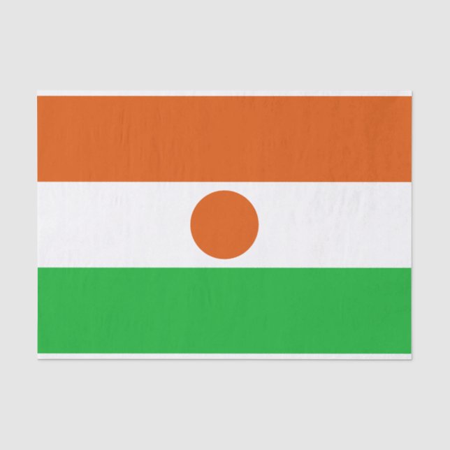 Papier Mousseline Drapeau du Niger (Recto)