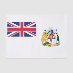 Papier Mousseline Drapeau du Territoire antarctique britannique