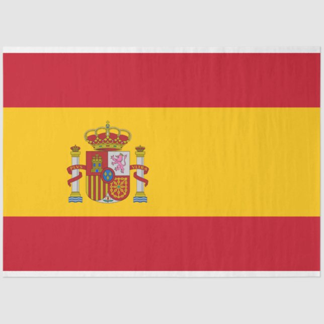 Papier Mousseline Drapeau espagnol (Espagne) (Recto)