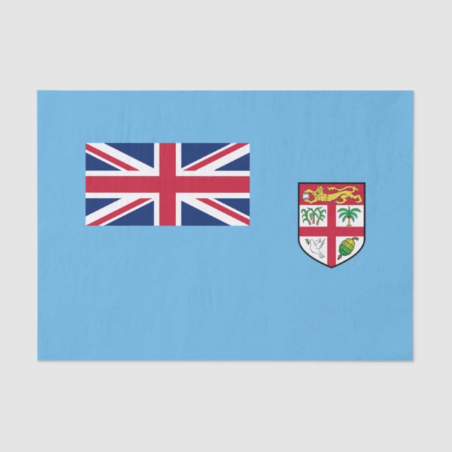 Papier Mousseline Drapeau Fidji (Recto)