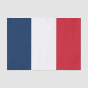 Papier Mousseline Drapeau Français