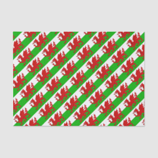 Papier Mousseline Drapeau Gallois / Pays de Galles - Cymru haute qua