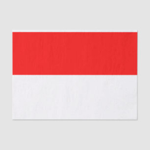 Papier Mousseline Drapeau Indonésie