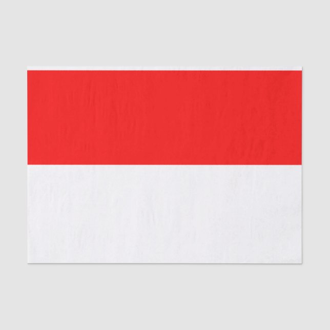 Papier Mousseline Drapeau Indonésie (Recto)