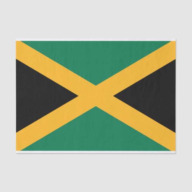 Papier Mousseline Drapeau Jamaïque (Recto)