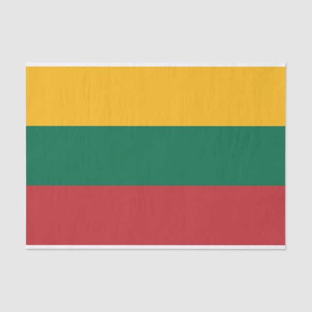 Papier Mousseline Drapeau Lituanie (Recto)