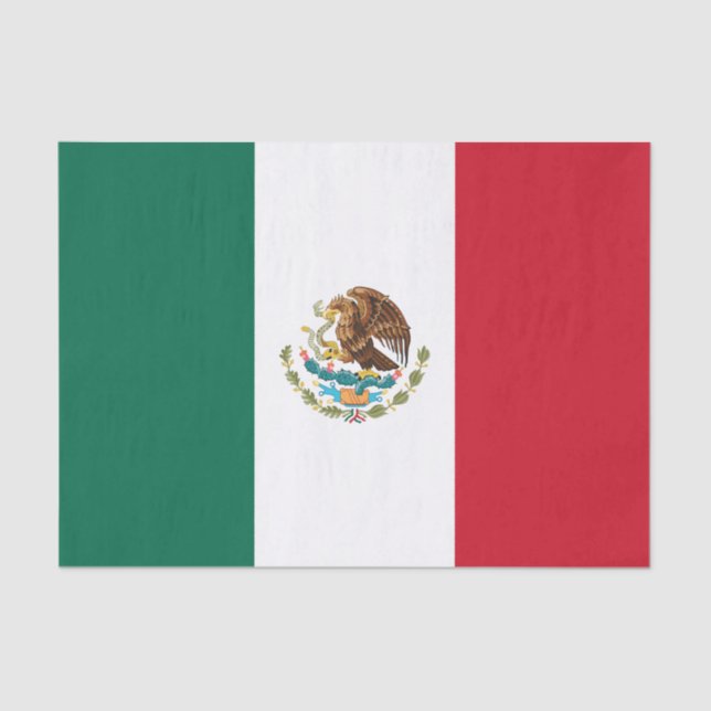 Papier Mousseline Drapeau mexicain (Recto)