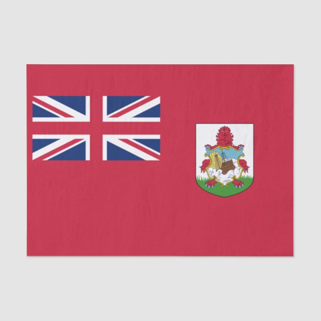 Papier Mousseline Drapeau patriotique des Bermudes (Recto)