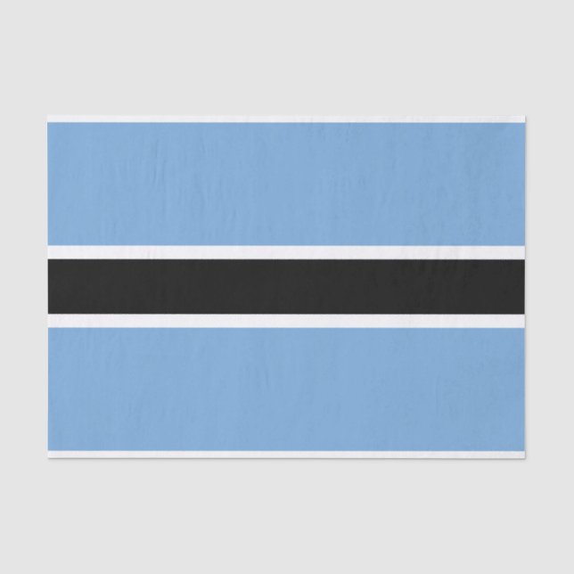 Papier Mousseline Drapeau patriotique du Botswana (Recto)
