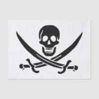 Drapeau pirate crâne épées croisées