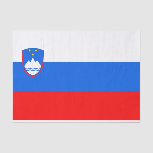 Papier Mousseline Drapeau slovène (Recto)