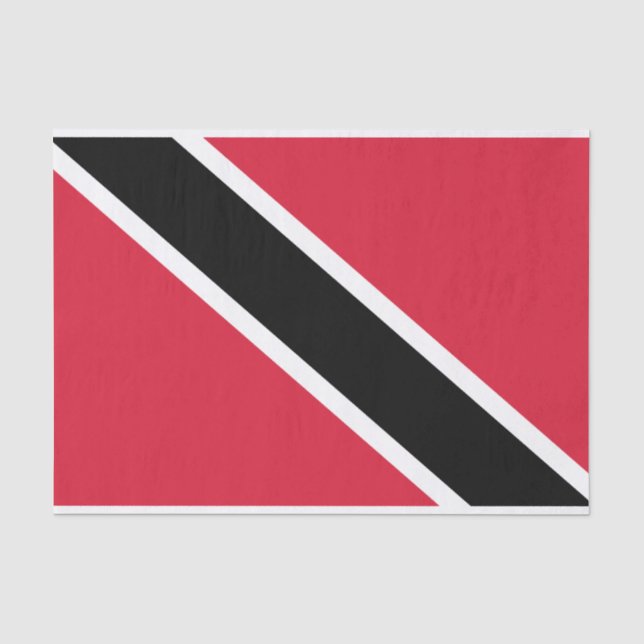 Papier Mousseline Drapeau Trinité-et-Tobago (Recto)
