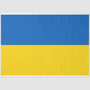 Papier Mousseline Drapeau ukrainien (Ukraine) - Papier de tissus