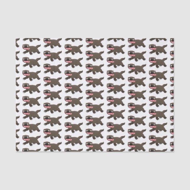 Papier Mousseline Drôle animal avide de carcajou (Recto)
